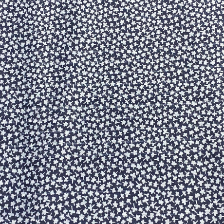 Pound A Metre 3 Metres Luxurious Ribbed Jersey 55” Wide - (Navy & White)