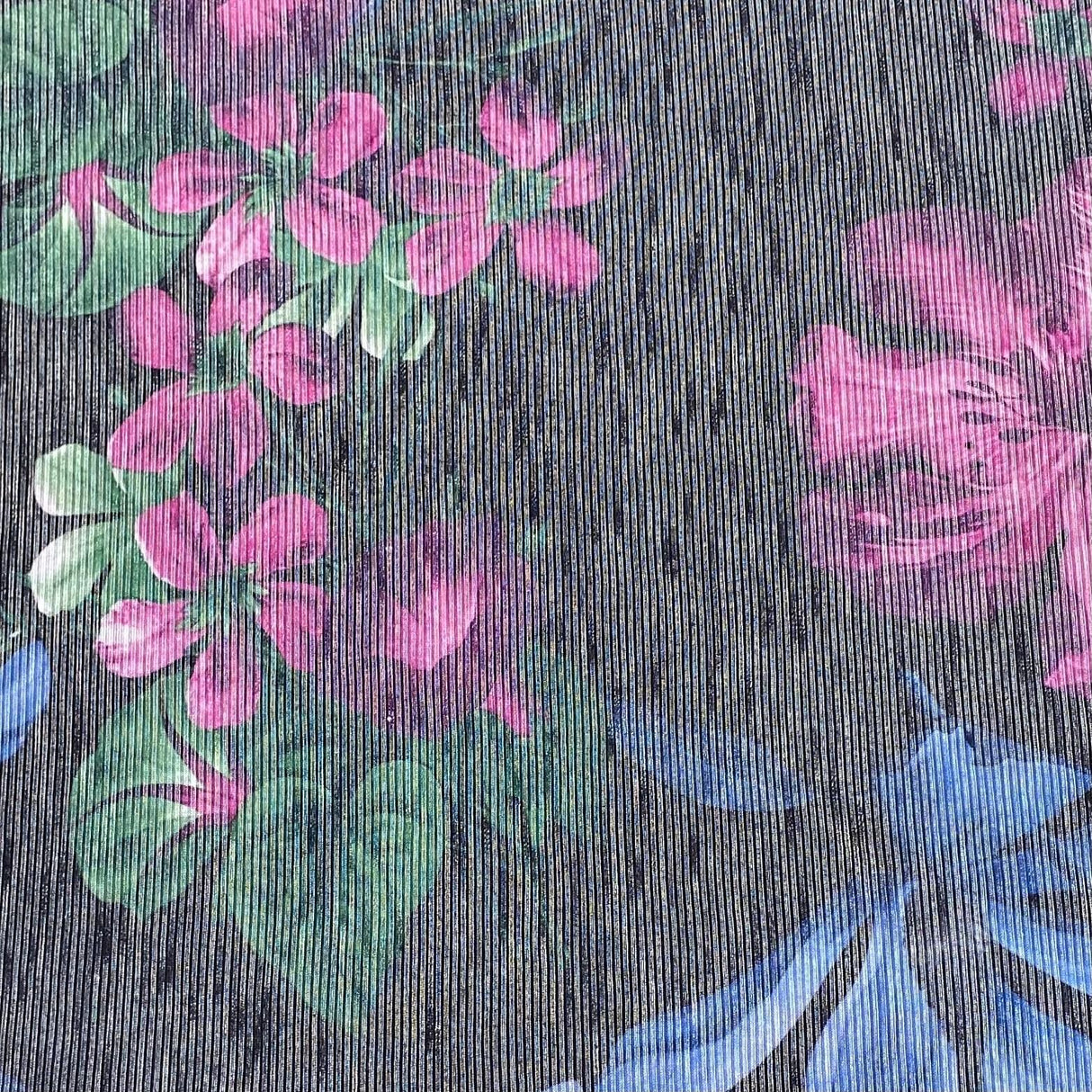 Pound A Metre 3 Metres Luxurious Ribbed Jersey 55” Wide - (Night)