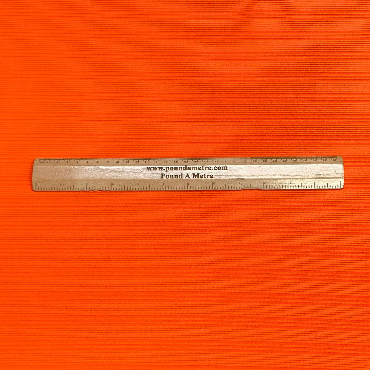 Pound A Metre 3 Metres Luxurious Ribbed Jersey 55” Wide - (Orange) (EOL)