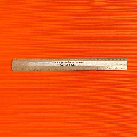 Pound A Metre 3 Metres Luxurious Ribbed Jersey 55” Wide - (Orange) (EOL)