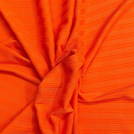 Pound A Metre 3 Metres Luxurious Ribbed Jersey 55” Wide - (Orange) (EOL)