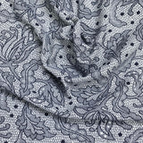 Pound A Metre 3 Metres Luxurious Ribbed Jersey 55” Wide - (Paisley) (EOL)