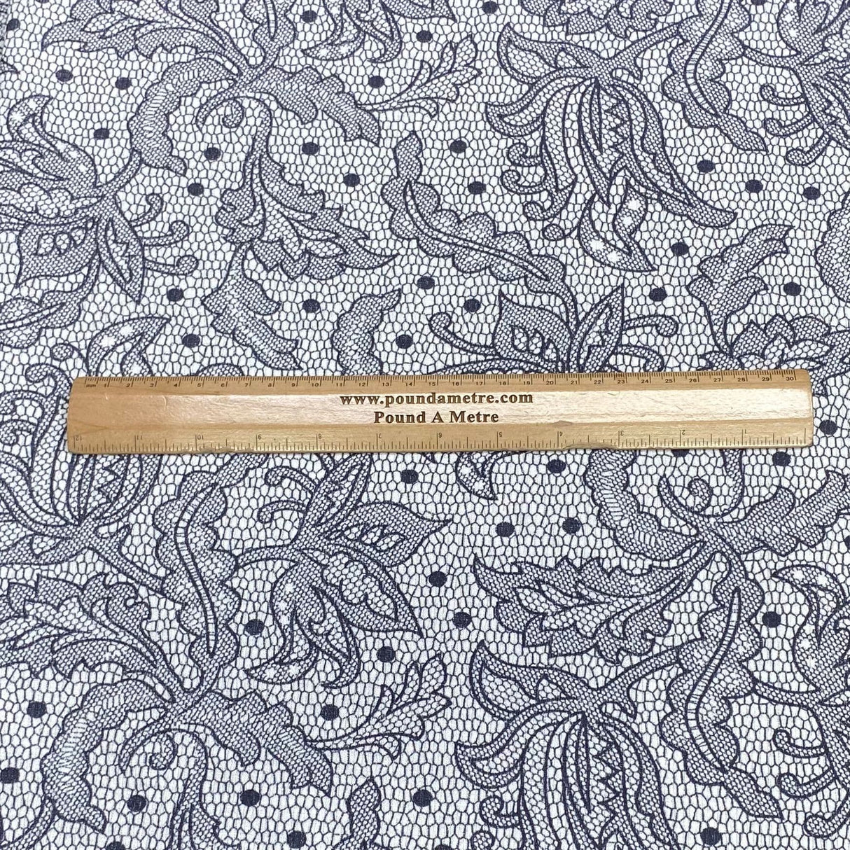 Pound A Metre 3 Metres Luxurious Ribbed Jersey 55” Wide - (Paisley) (EOL)