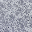 Pound A Metre 3 Metres Luxurious Ribbed Jersey 55” Wide - (Paisley) (EOL)