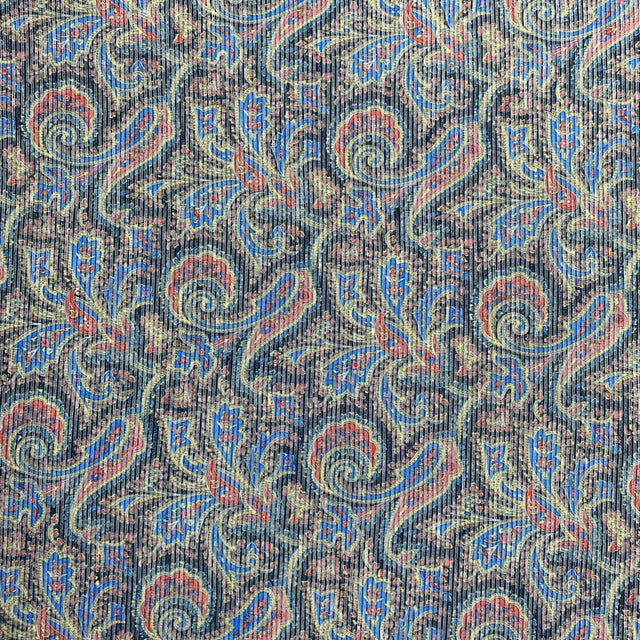 Pound A Metre 3 Metres Luxurious Ribbed Jersey 55” Wide - (Paisley)