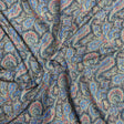 Pound A Metre 3 Metres Luxurious Ribbed Jersey 55” Wide - (Paisley)