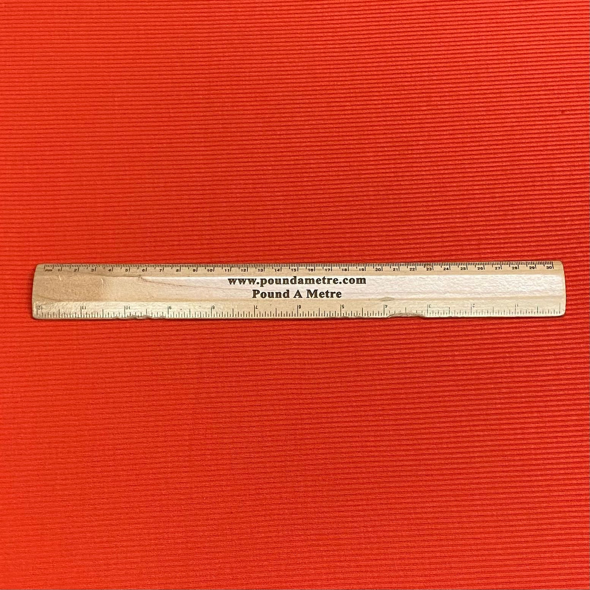 Pound A Metre 3 Metres Luxurious Ribbed Jersey 55” Wide - (Red) (EOL)