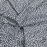 Pound A Metre 3 Metres Luxurious Ribbed Jersey 55” Wide - (Small Floral)