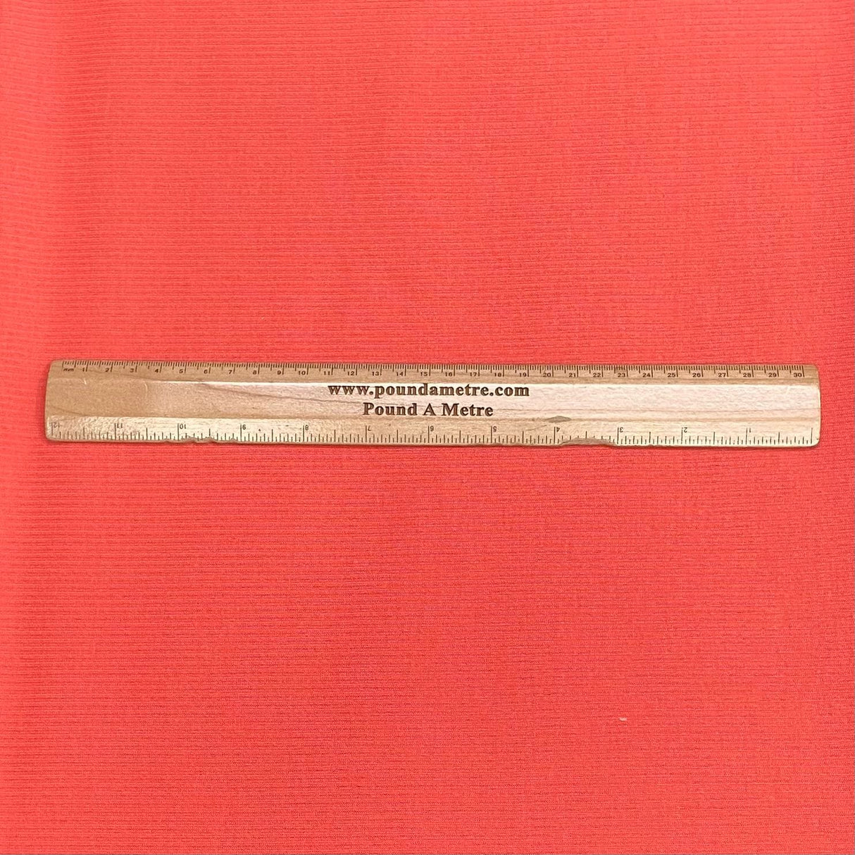 Pound A Metre 3 Metres Luxurious Ribbed Jersey 55” Wide - (Tangerine) (EOL)