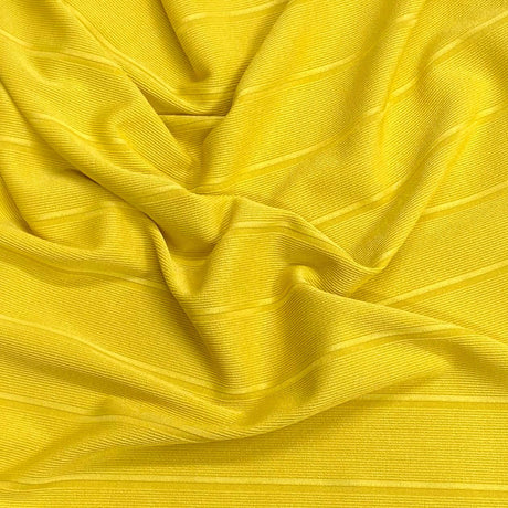 Pound A Metre 3 Metres Luxurious Ribbed Jersey 55” Wide - (Yellow) (EOL)