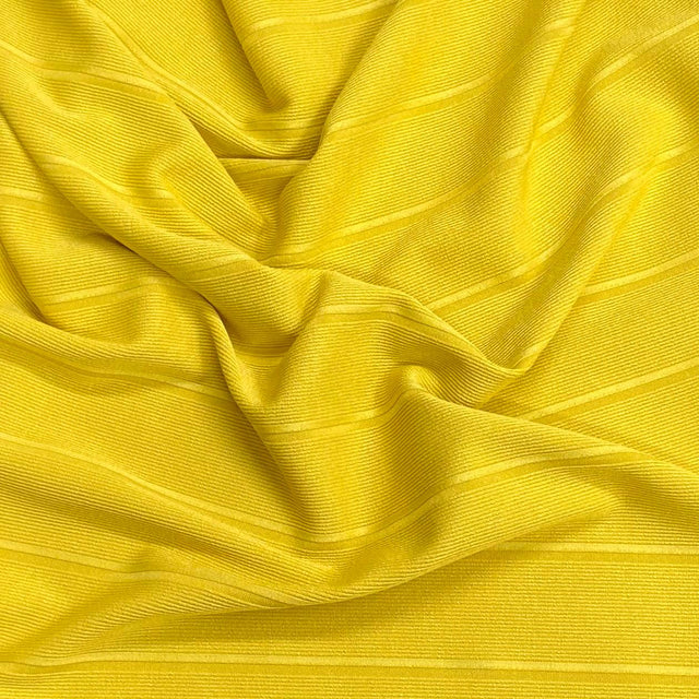 Pound A Metre 3 Metres Luxurious Ribbed Jersey 55” Wide - (Yellow) (EOL)