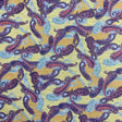 Pound A Metre 3 Metres Luxurious Ribbed Jersey 55” Wide - (Yellow Paisley)