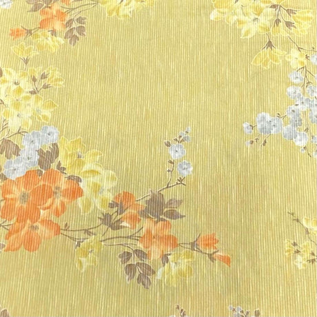 Pound A Metre 3 Metres Luxurious Ribbed Jersey 55” Wide - (Yellow)