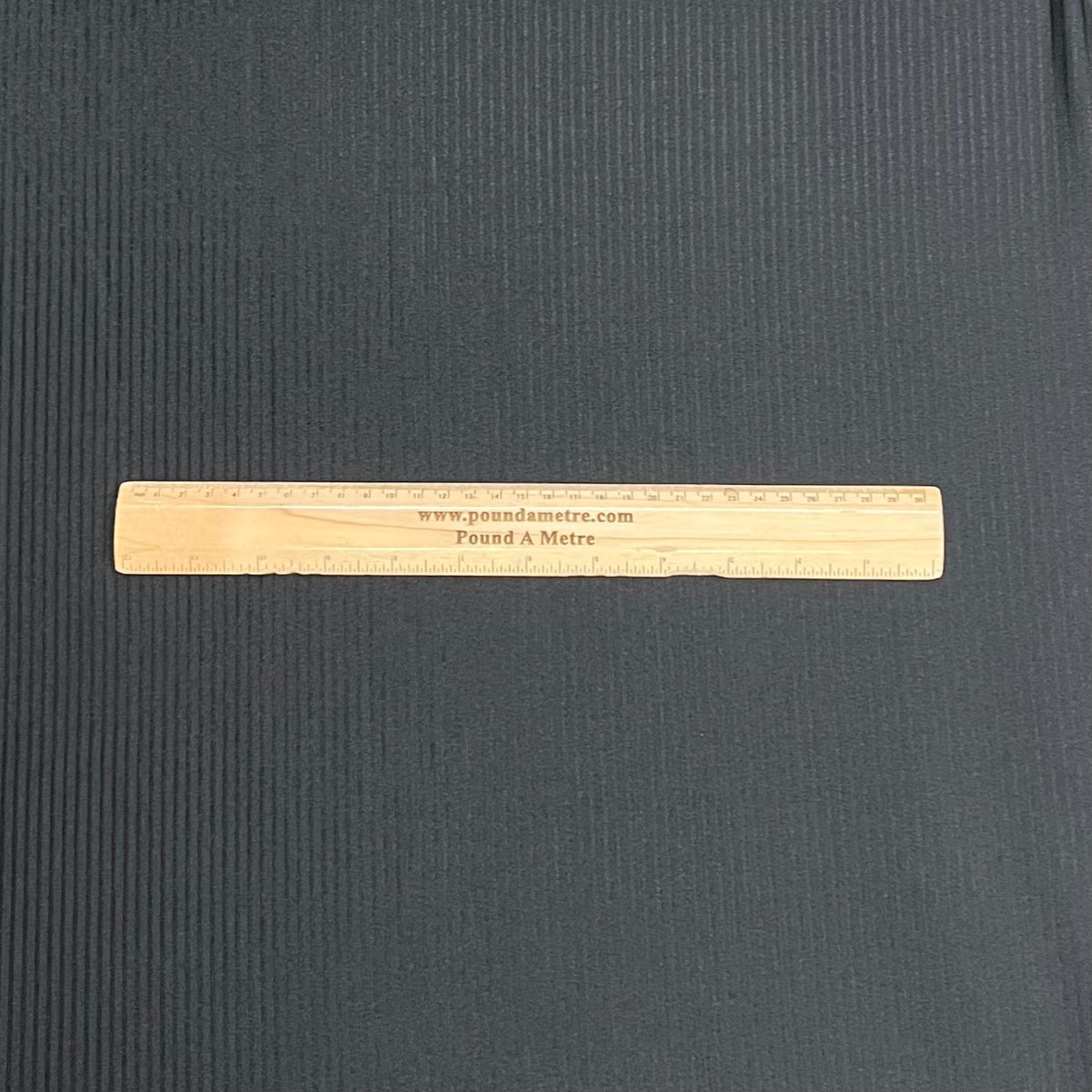 Pound A Metre 3 Metres Luxurious Satin Effect Ribbed Jersey 55” Wide - (Black)