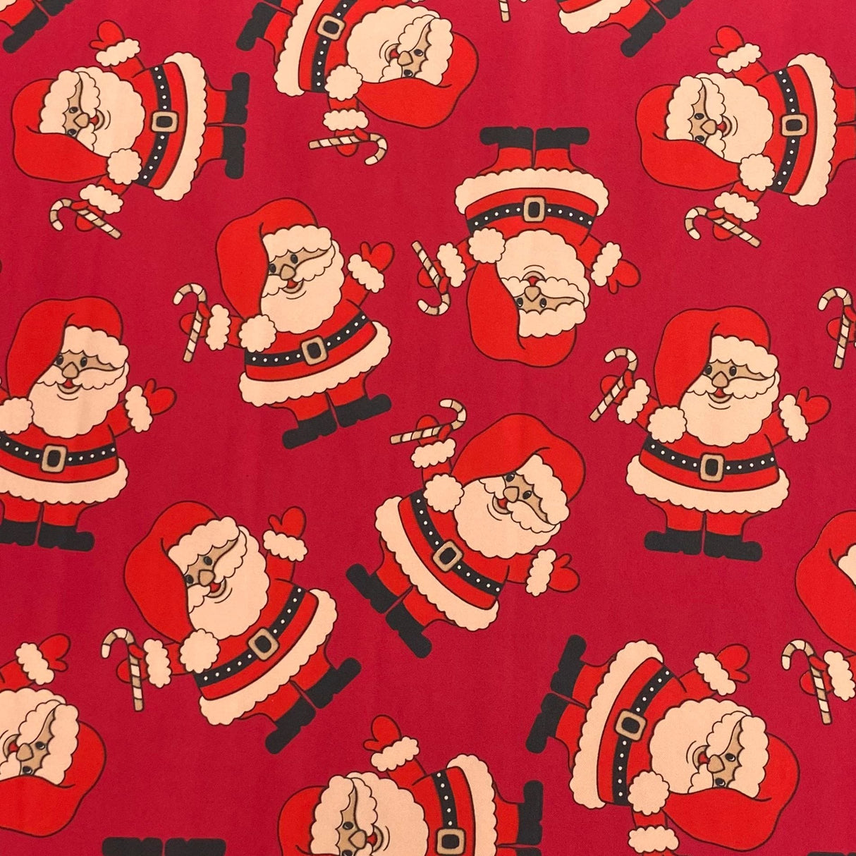 Pound A Metre 3 Metre 3 Metres Luxurious Scuba Jersey 55" Wide (Santa)