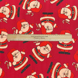 Pound A Metre 3 Metre 3 Metres Luxurious Scuba Jersey 55" Wide (Santa)