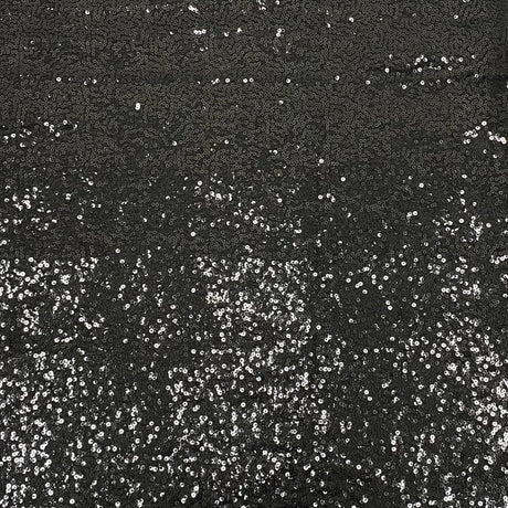 Pound A Metre 3 Metres 3 Metres - Luxurious Sequins On Net - 55" Wide - Black