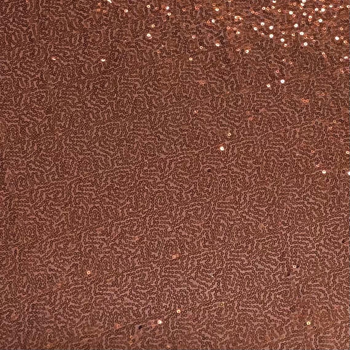 Pound A Metre 3 Metres 3 Metres - Luxurious Sequins On Net - 55" Wide - (Brown)