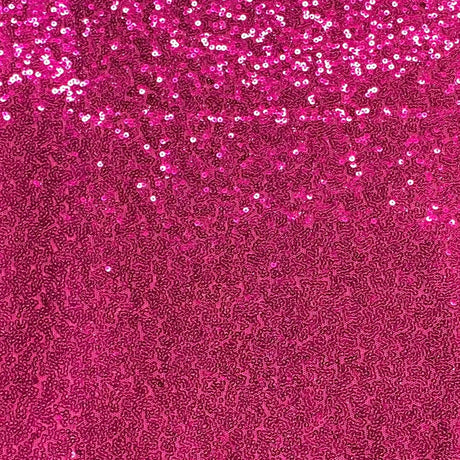 Pound A Metre 3 Metres 3 Metres - Luxurious Sequins On Net - 55" Wide - (Cerise)