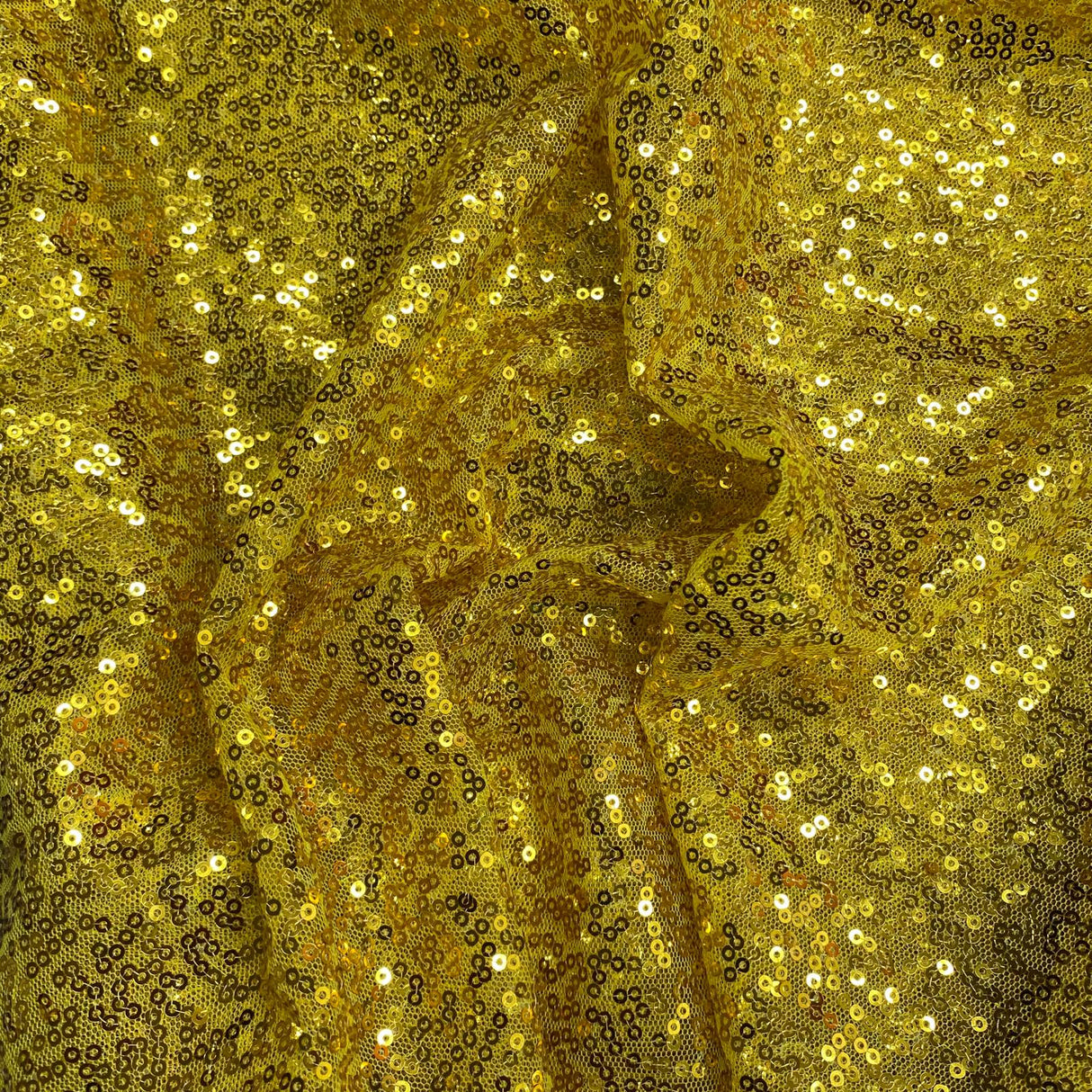 Pound A Metre 3 Metres 3 Metres - Luxurious Sequins On Net - 55" Wide - (Gold)