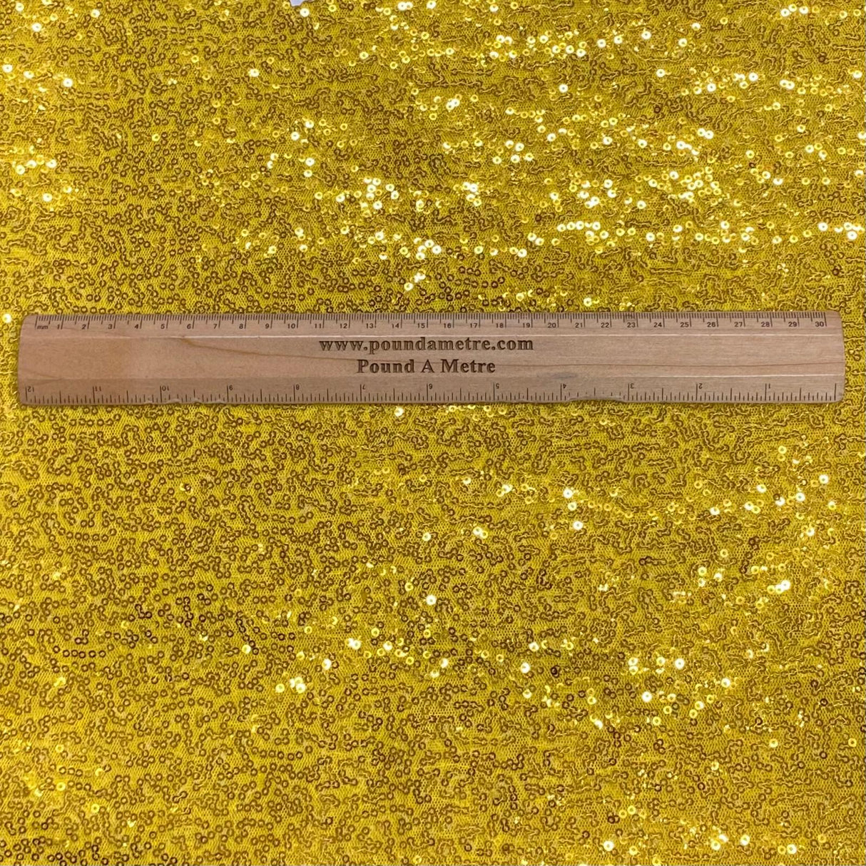 Pound A Metre 3 Metres 3 Metres - Luxurious Sequins On Net - 55" Wide - (Gold)