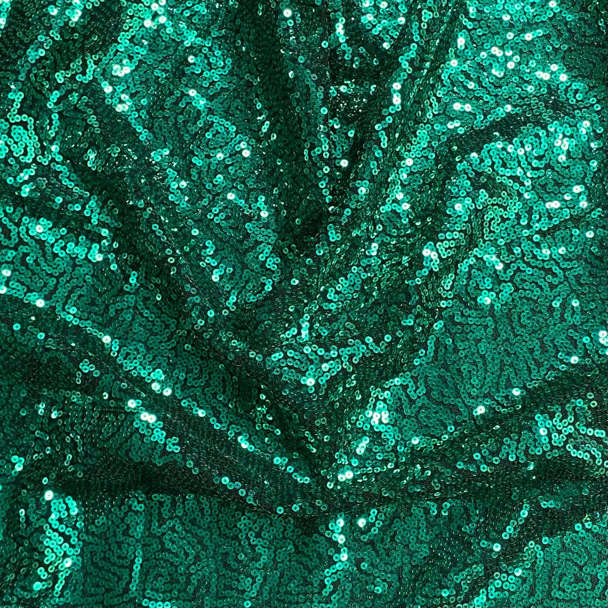 Pound A Metre 3 Metres 3 Metres - Luxurious Sequins On Net - 55" Wide - (Green)