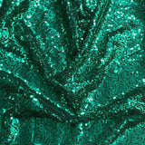 Pound A Metre 3 Metres 3 Metres - Luxurious Sequins On Net - 55" Wide - (Green)