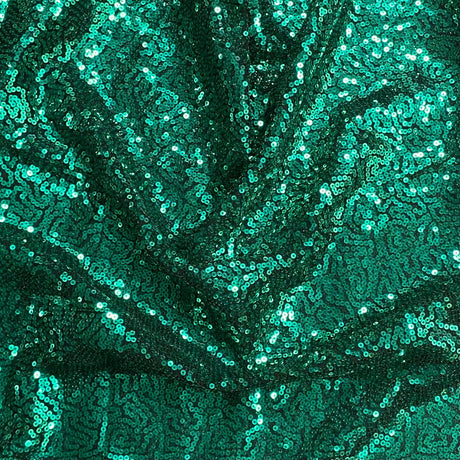 Pound A Metre 3 Metres 3 Metres - Luxurious Sequins On Net - 55" Wide - (Green)