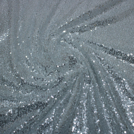 Pound A Metre 3 Metres 3 Metres - Luxurious Sequins On Net - 55" Wide - Grey