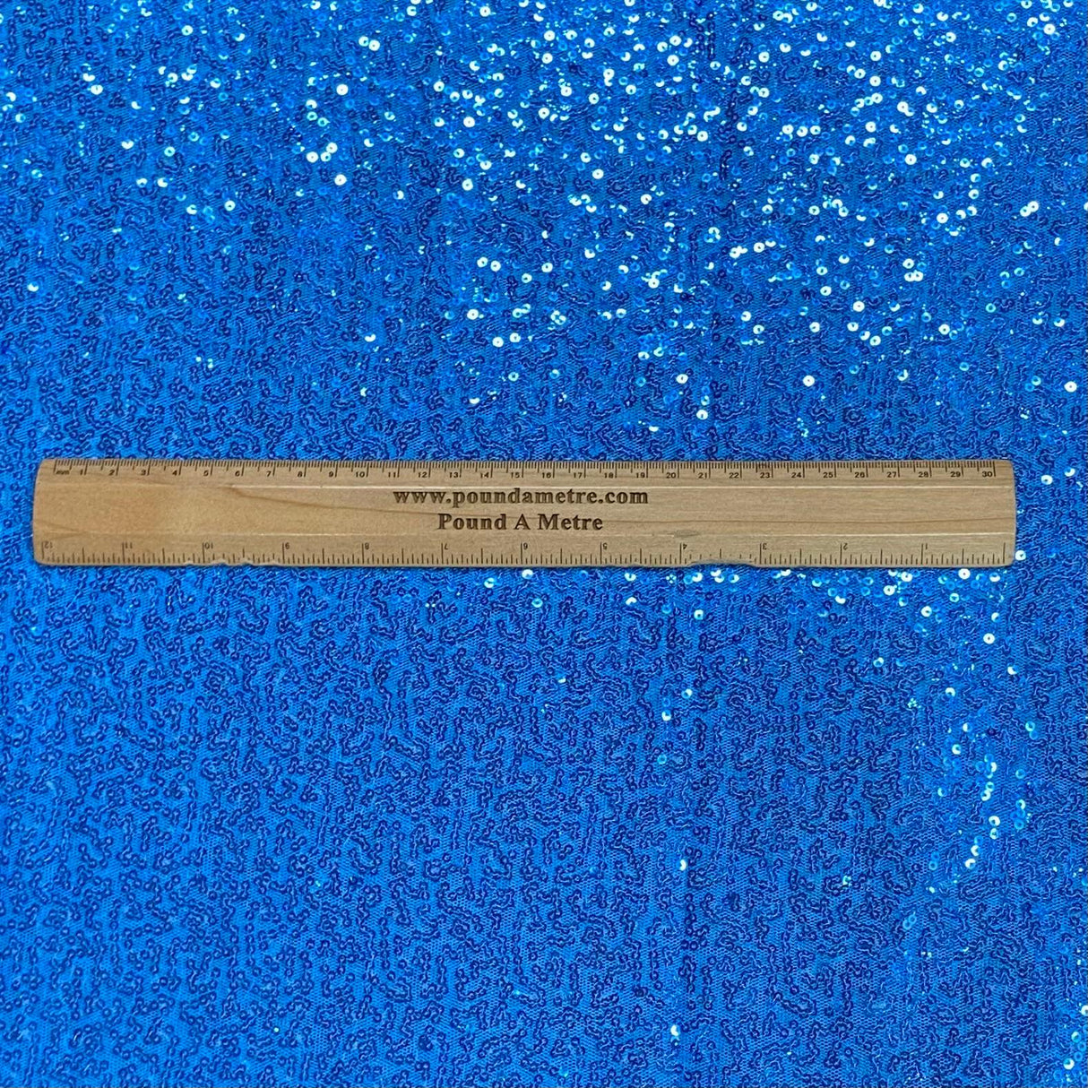 Pound A Metre 3 Metres 3 Metres - Luxurious Sequins On Net - 55" Wide - (Ocean)