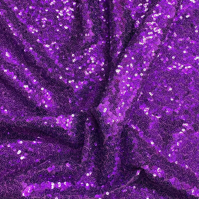 Pound A Metre 3 Metres 3 Metres - Luxurious Sequins On Net - 55" Wide - (Purple)