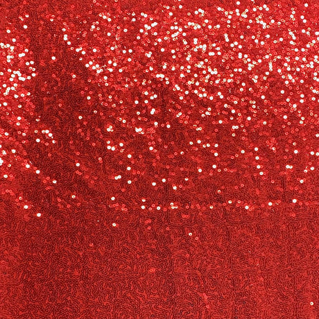 Pound A Metre 3 Metres 3 Metres - Luxurious Sequins On Net - 55" Wide - (Red)