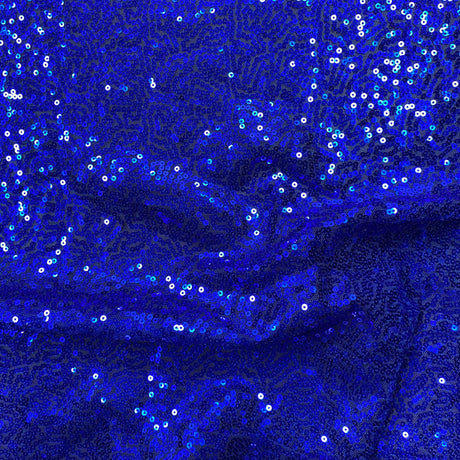 Pound A Metre 3 Metres 3 Metres - Luxurious Sequins On Net - 55" Wide - (Royal)
