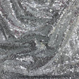 Pound A Metre 3 Metres 3 Metres - Luxurious Sequins On Net - 55" Wide - (Silver)