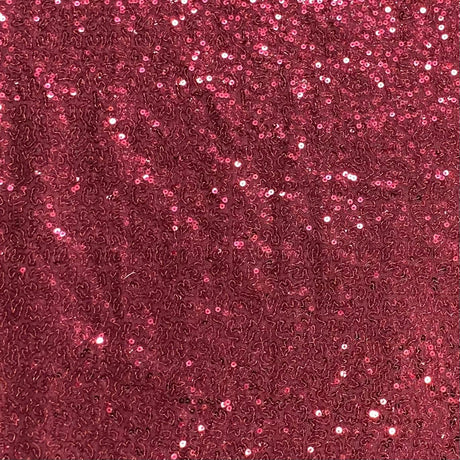 Pound A Metre 3 Metres 3 Metres - Luxurious Sequins On Net - 55" Wide - (Wine)