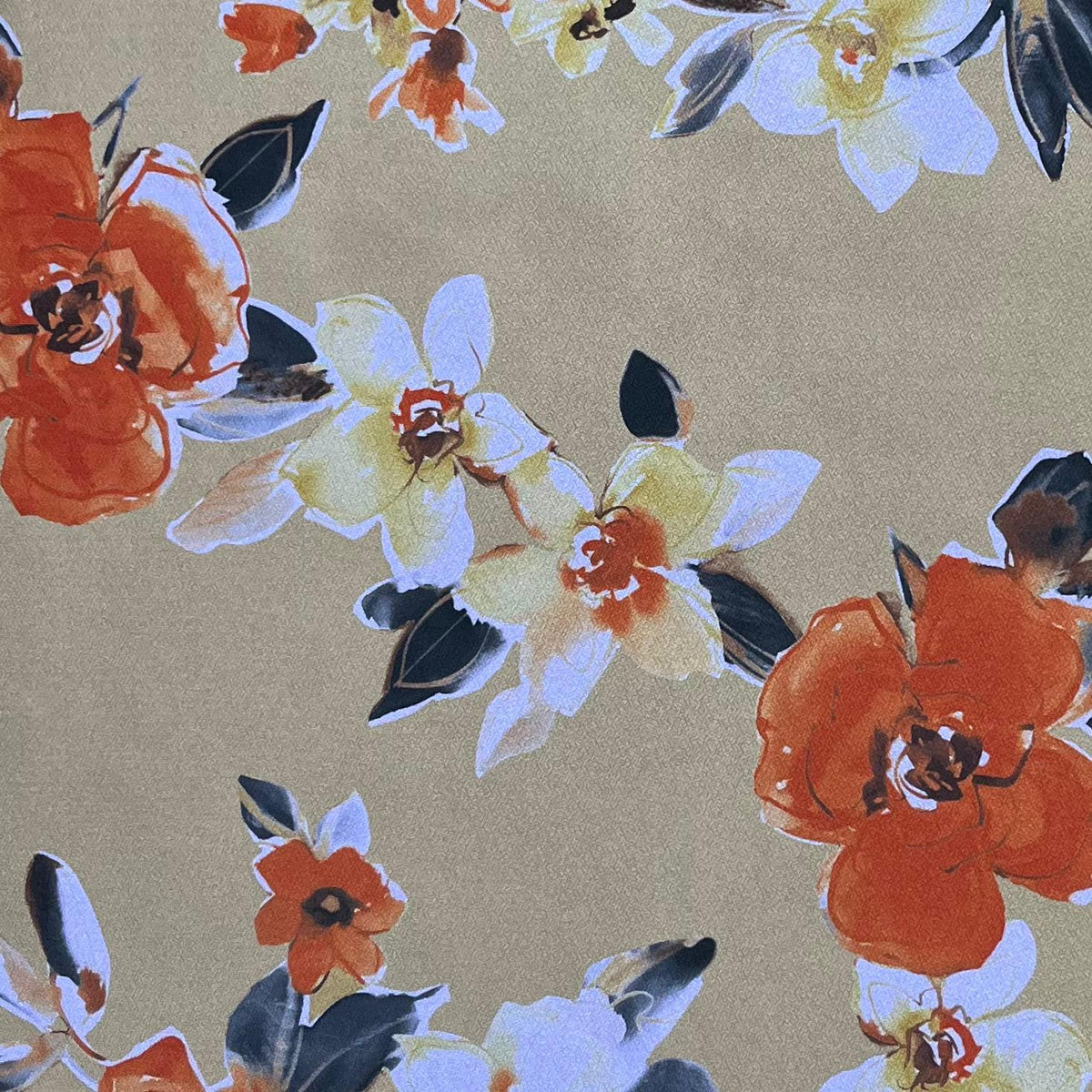 Pound A Metre 3 Metres Luxurious Slinky Jersey - 55" Wide  (Flower)