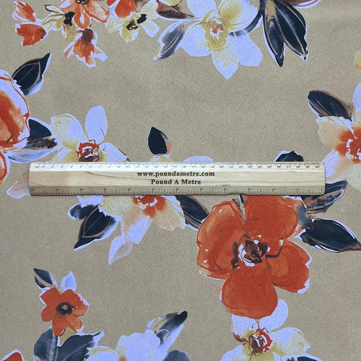 Pound A Metre 3 Metres Luxurious Slinky Jersey - 55" Wide  (Flower)