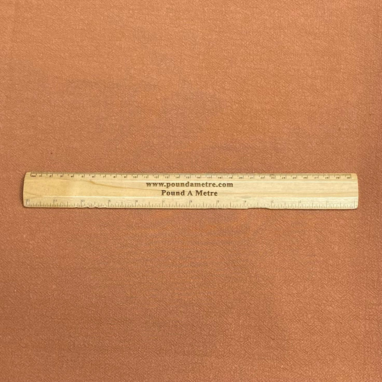 Pound A Metre 3 Metres, Luxurious Soft Cotton Linen 55" Wide - (Rust)