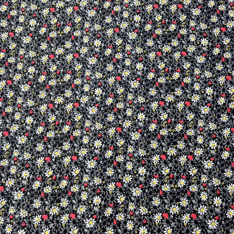 Pound A Metre 3 Metre 3 Metres Luxurious Solara Crepe 55" Wide (Black Garden)