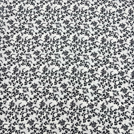 Pound A Metre 3 Metre 3 Metres Luxurious Solara Crepe 55" Wide (Black & White)