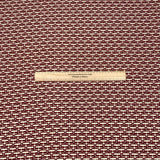Pound A Metre 3 Metre 3 Metres Luxurious Solara Crepe 55" Wide (Cream & Maroon)