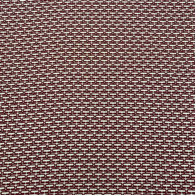 Pound A Metre 3 Metre 3 Metres Luxurious Solara Crepe 55" Wide (Cream & Maroon)