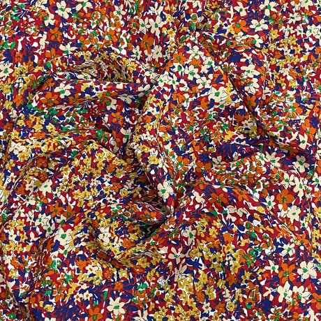 Pound A Metre 3 Metre 3 Metres Luxurious Solara Crepe 55" Wide (Flower Garden)