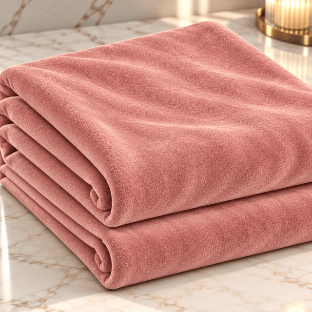 Pound A Metre 3 Metres Luxurious Terry Velour Fabric – 55" Wide (Mauve)