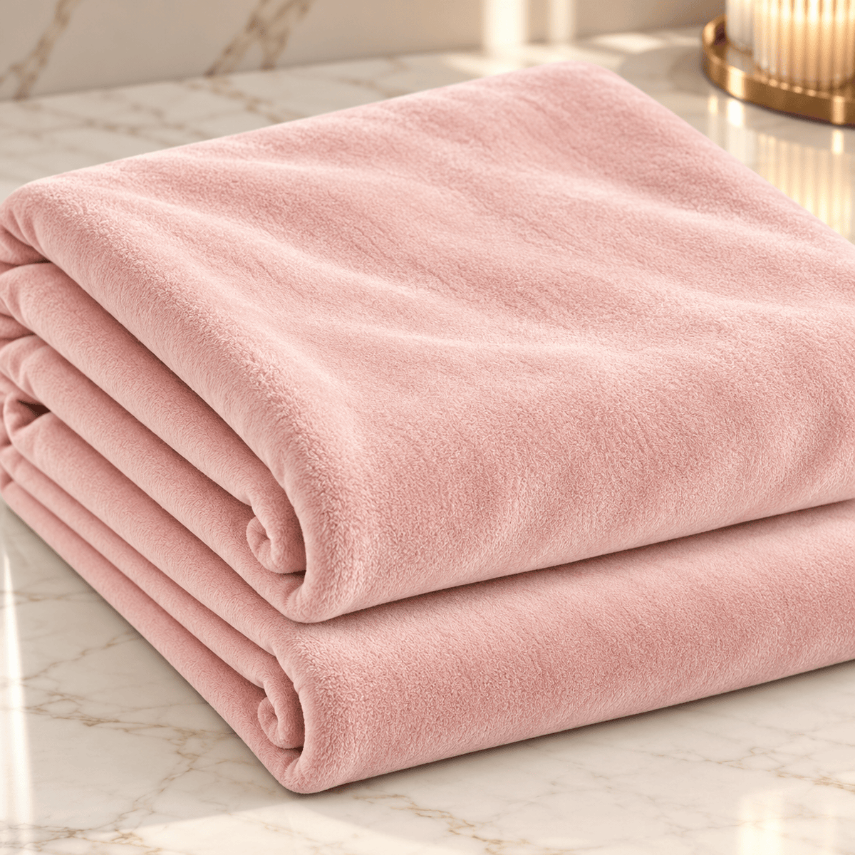 Pound A Metre 3 Metres Luxurious Terry Velour Fabric – 55" Wide (Peach)