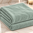 Pound A Metre 3 Metres Luxurious Terry Velour Fabric – 55" Wide (Sage Green)