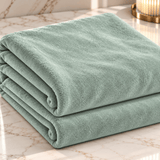 Pound A Metre 3 Metres Luxurious Terry Velour Fabric – 55" Wide (Sage Green)