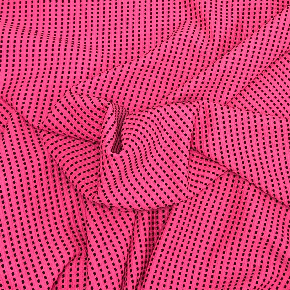 Pound A Metre 3 Metres Luxurious Textured Jersey 55" Wide (Pink & Black)
