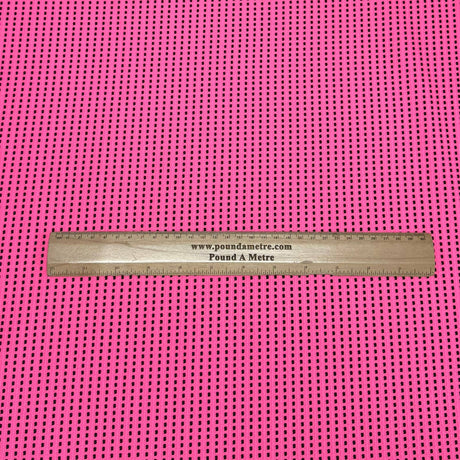 Pound A Metre 3 Metres Luxurious Textured Jersey 55" Wide (Pink & Black)