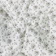 Pound A Metre 3 Metres 3 Metres Luxury 100% Cotton - 36" Wide - (Black & Grey Floral)